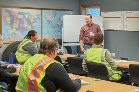 Driver classroom training session